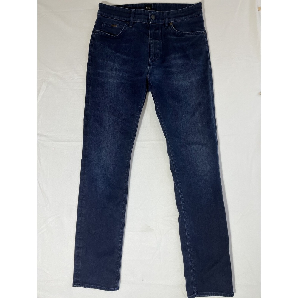 Hugo Boss Jeans Men's 30 x 32 Blue Candiani Denim Stretch Zip Fly Made in‎ Italy